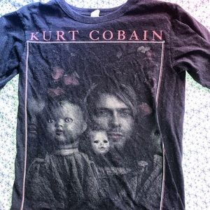 Unisex Kurt Cobain babydoll head T shirt